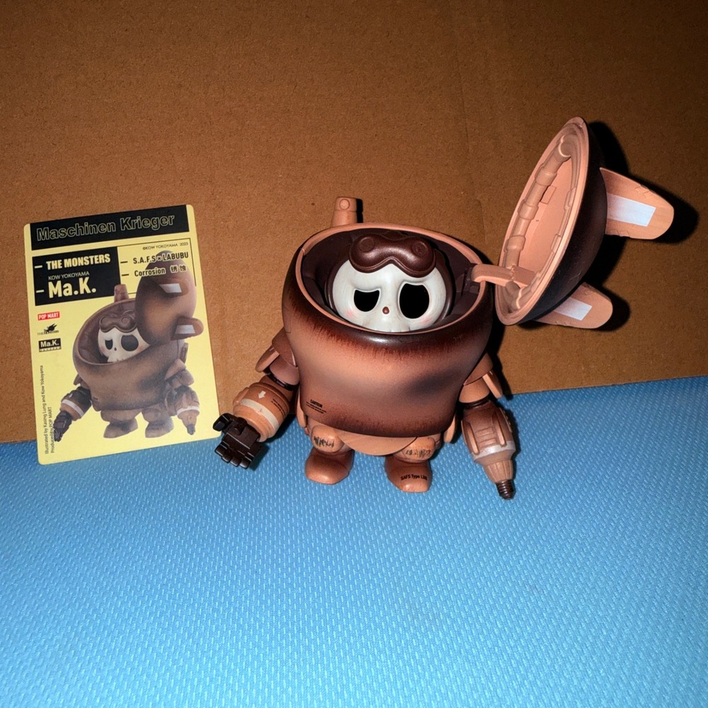 Pop Mart Labubu Maschinen Krieger Ma.K. S.A.F.S. Corrosion Figure ID Card